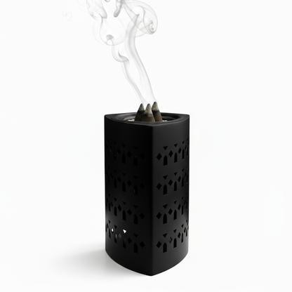 مبخر معدني فاخر بنقوش هندسية