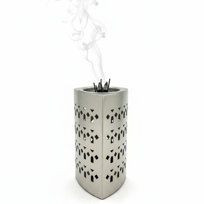 مبخر معدني فاخر بنقوش هندسية