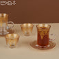 طقم استكانة وفنجان 18 قطعة Diva Lady
