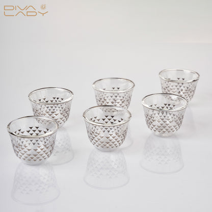 طقم استكانه وفناجين عربية 18 قطعة