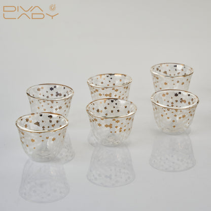 طقم استكانه وفناجين عربية 18 قطعة