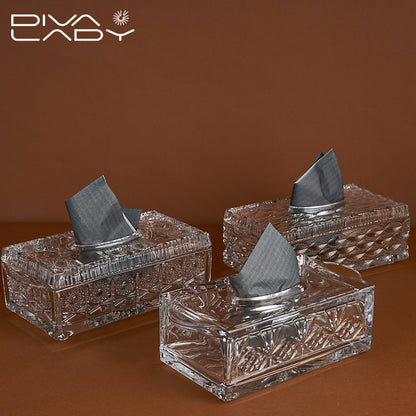 علبة كلينكس زجاج