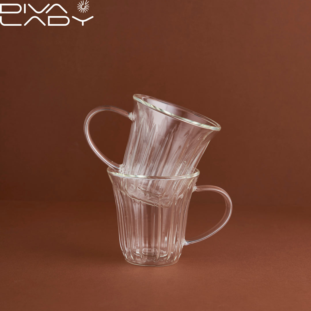 Glass mug set