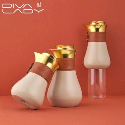 مطارة ريقال ابيض ذهبى Diva Lady