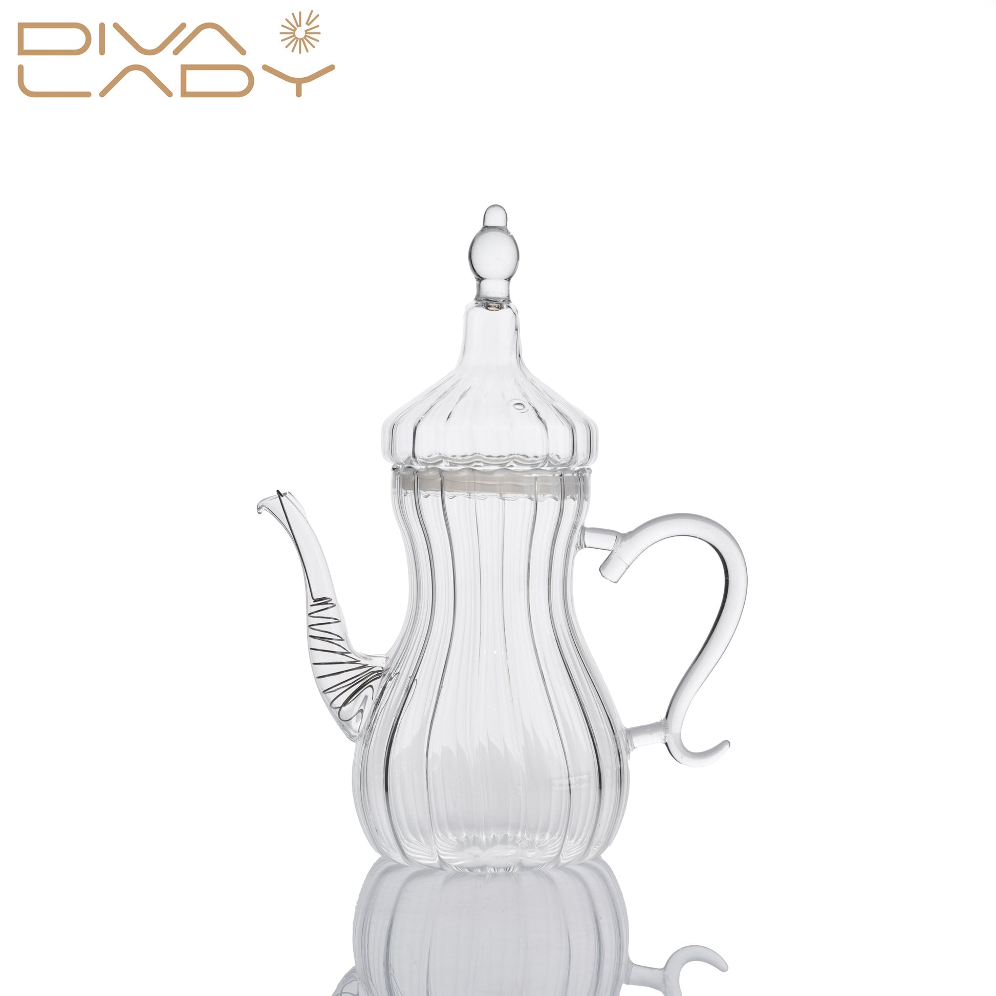 دلة زجاج مقاوم Diva Lady