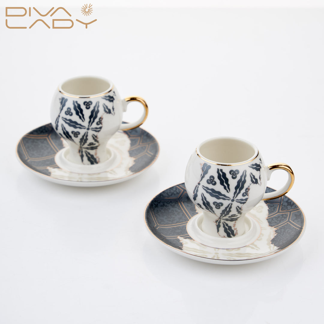 Turkish coffee cup set 2 pieces