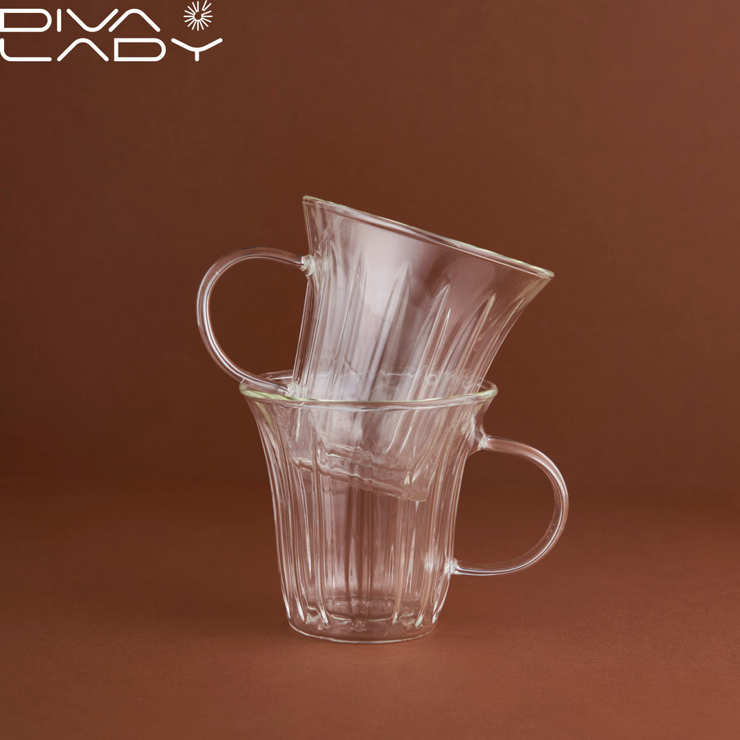 Glass mug set