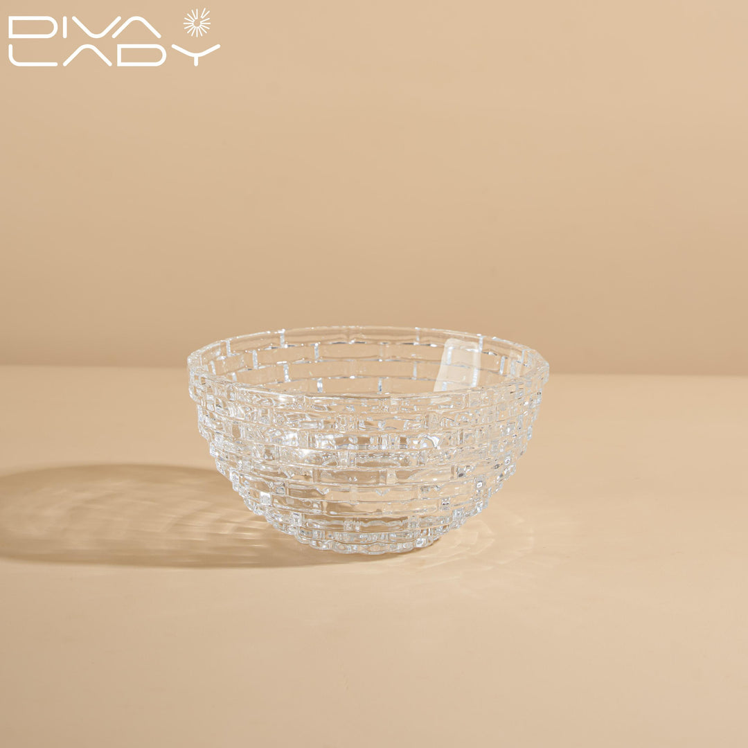 Crystal serving plate