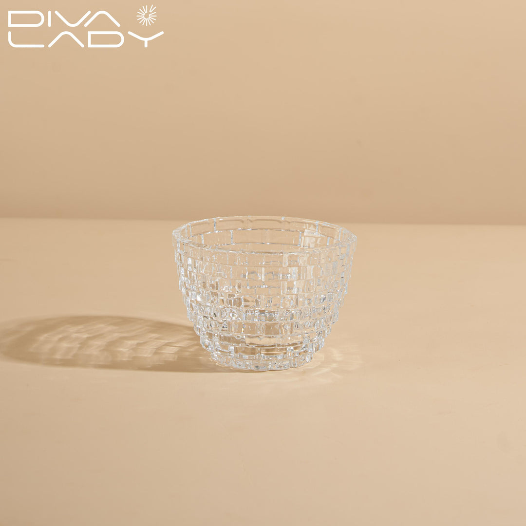 Crystal serving plate