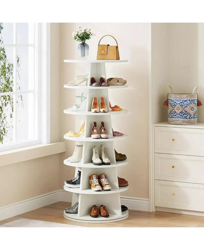 برج رفوف هرمي دوار للأحذية