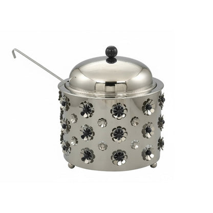 وعاء شوربة معدني بزخارف