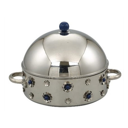 حافظة طعام معدنية مع زخارف