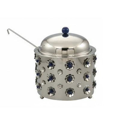 وعاء شوربة معدني بزخارف