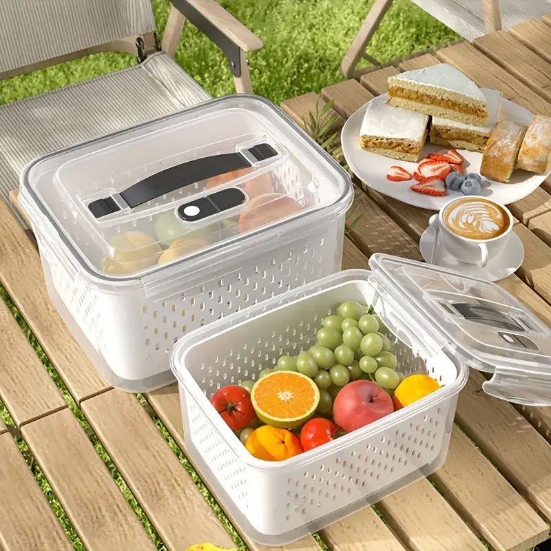 طقم صناديق ثلاجة للتخزين 5 قطعة