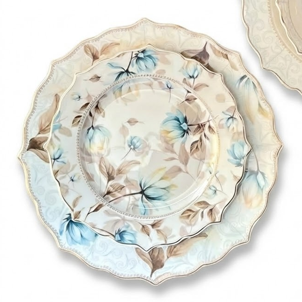 طقم أطباق مائدة فاخر 24 قطعة