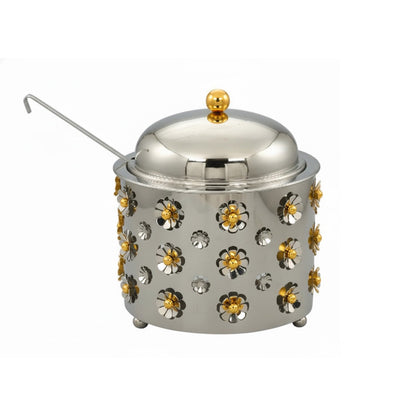 وعاء شوربة معدني بزخارف