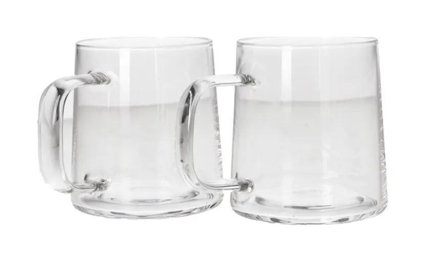 كوب مج زجاجي 2 قطعة 300 مل