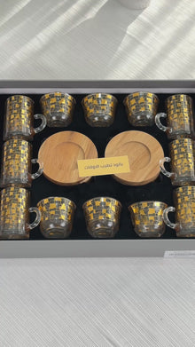 طقم استكانه وفنجان18ق