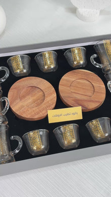 طقم استكانه وفنجان18ق