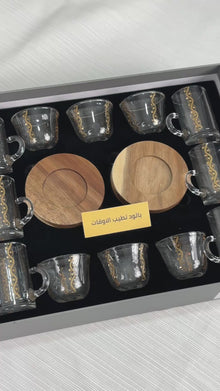 طقم استكانه وفنجان18ق