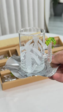 طقم استكانه وفناجين18ق نخله