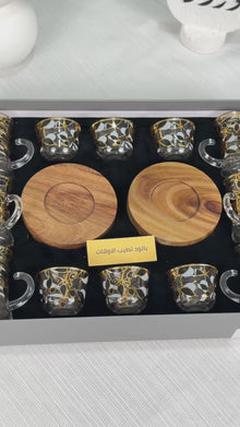 طقم استكانه وفنجان18ق