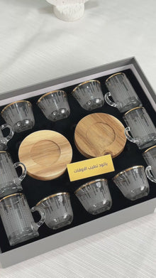 طقم استكانه وفنجان18ق