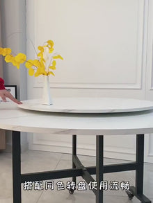 طاولة طعام مستديرة قابلة للطي