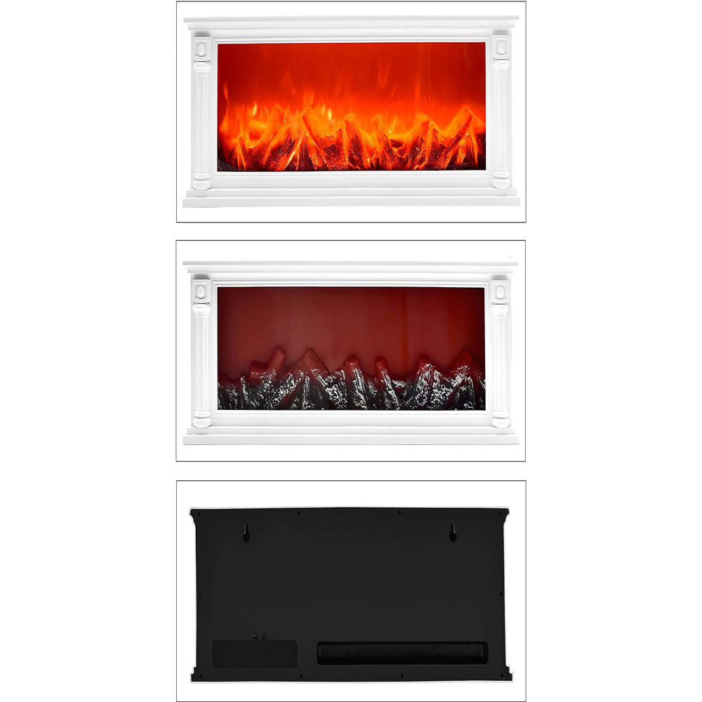 مدفأة ‏بالإضاءة على شكل لهب الحطب‏ للديكور