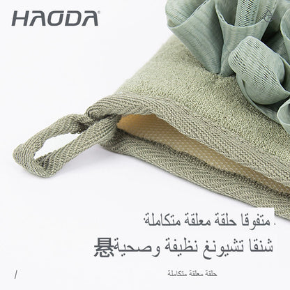 قفازات استحمام بفقاعات ناعمة