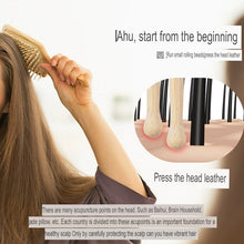 مشط وسادة هوائية من الخيزران