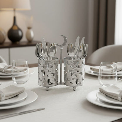 حامل ادوات المائدة مزدوج