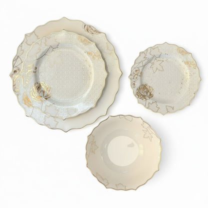 طقم أطباق مائدة فاخر 24 قطعة