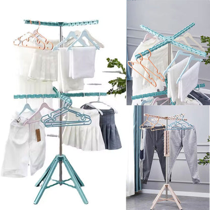 مجفف هواء للملابس المعدنية قابل للطي